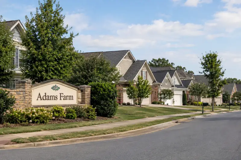 Homes in the Adams Farm neighborhood
