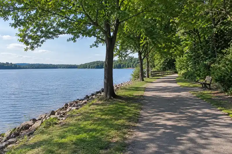 Trail beside Lake Brandt