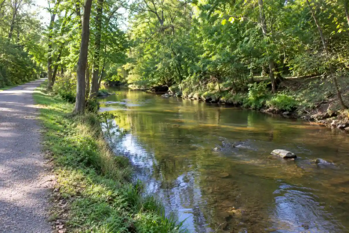 North Buffalo Creek along the Latham Park greenway